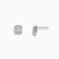 Effy Jewelry Classique 14K White Gold Diamond Stud Earrings, 0.48 TCW | Earrings