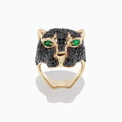 Effy Jewelry Collector's Edition 14K Yellow Gold Black Diamond Ring, 3.80 TCW | Rings