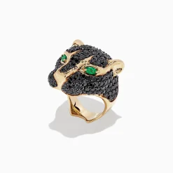 Effy Jewelry Collector's Edition 14K Yellow Gold Black Diamond Ring, 3.80 TCW | Rings