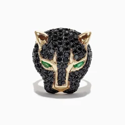 Effy Jewelry Collector's Edition 14K Yellow Gold Black Diamond Ring, 3.80 TCW | Rings