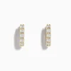 Effy Jewelry D'Oro 14 Karat Yellow Gold 5/8" Diamond Hoop Earrings 0.98 TCW | Earrings