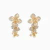Effy Jewelry D'oro 14 Karat Yellow Gold Diamond Flower Drop Earrings | Earrings