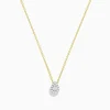 Effy Jewelry D'Oro 14 Karat Yellow Gold Pave Diamond Pear Shape Pendant | Necklaces & Pendants