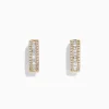 Effy Jewelry D'Oro 14K Yellow Gold 1/2" Diamond Hoop Earrings, 0.76 TCW | Earrings