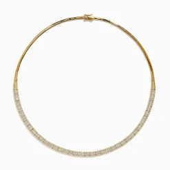 Effy Jewelry D'Oro 14K Yellow Gold and Diamond Collar Necklace 3.12 TCW | Necklaces & Pendants