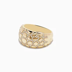 Effy Jewelry D'oro 14K Yellow Gold Animal Print Diamond Ring | Rings
