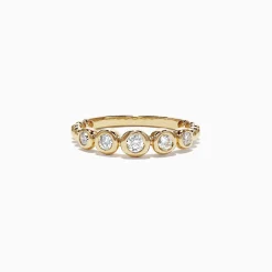 Effy Jewelry D'Oro 14K Yellow Gold Bezel Set Diamond Ring, 0.33 TCW | Rings