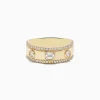 Effy Jewelry D'Oro 14K Yellow Gold Bezel Set Diamond Band 0.67 TCW | Rings
