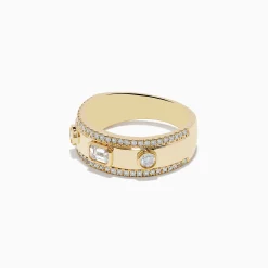 Effy Jewelry D'Oro 14K Yellow Gold Bezel Set Diamond Band 0.67 TCW | Rings