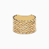 Effy Jewelry D'Oro 14K Yellow Gold Diamond Basket Weave Ring | Rings