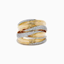 Effy Jewelry D'Oro 14K Yellow Gold Diamond Ring | Rings