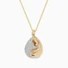 Effy Jewelry D'oro 14K Yellow Gold Diamond Pendant | Necklaces & Pendants