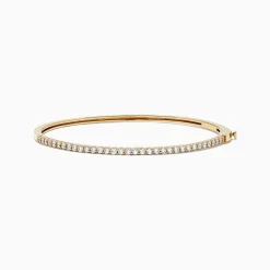 BH Multi D'Oro 14K Yellow Gold Diamond Bangle, 1.00 TCW | Bracelets