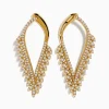 Effy Jewelry D'Oro 14k Yellow Gold Diamond Statement Earrings | Earrings