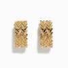 Effy Jewelry D'Oro 14K Yellow Gold Diamond Hoop Earrings | Earrings
