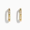 Effy Jewelry D'Oro 14K Yellow Gold Diamond Hoop Earrings | Earrings