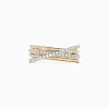 Effy Jewelry D'Oro 14K Yellow Gold Diamond Crossover Band, 0.29 TCW | Rings