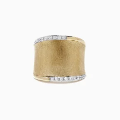 Effy Jewelry D'Oro 14K Yellow Gold Diamond Accented Ring, 0.27 TCW | Rings
