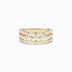 BH Multi D'Oro 14K Yellow Gold Diamond Ring, 0.45 TCW | Rings