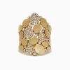 BH Multi D'Oro 14K Yellow Gold Diamond Pave Pebble Ring, 0.79 TCW | Rings