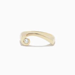 BH Multi D'Oro 14K Yellow Gold Diamond Swirl Ring | Rings