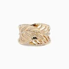 Effy Jewelry D'Oro 14K Yellow Gold Diamond Leaf Ring | Rings
