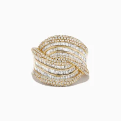 Effy Jewelry D'oro 14K Yellow Gold Diamond Statement Ring 1.54 TCW | Rings
