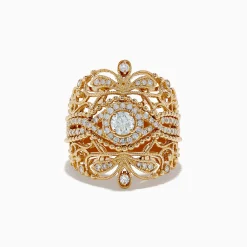 Effy Jewelry D'oro 14K Yellow Gold Diamond Statement Ring | Rings