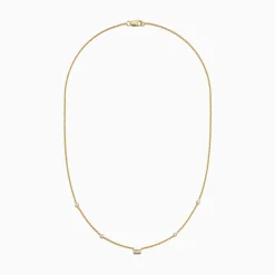 BH Multi D'Oro 14K Yellow Gold Diamond Station Necklace, 0.23 TCW | Necklaces & Pendants