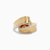 Effy Jewelry D'oro 14K Yellow Gold Diamond Ribbon Ring 0.26 TCW | Rings