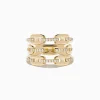 Effy Jewelry D'oro 14K Yellow Gold Diamond Anchor Chain Ring | Rings