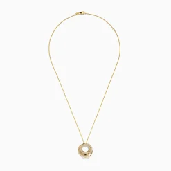 BH Multi D'oro 14K Yellow Gold Diamond Crossover Pendant | Necklaces & Pendants