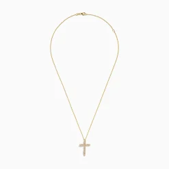 Effy Jewelry D'Oro 14K Yellow Gold Diamond Cross Pendant | Necklaces & Pendants
