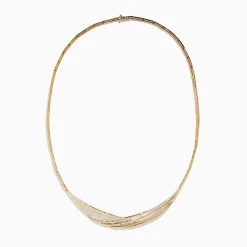 Effy Jewelry D'oro 14K Yellow Gold Diamond Statement Collar Necklace 2.75 TCW | Necklaces & Pendants