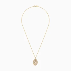 Effy Jewelry D'Oro 14K Yellow Gold Diamond Vine Pendant, 0.15 TCW | Necklaces & Pendants