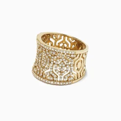 Effy Jewelry D'Oro 14K Yellow Gold Diamond Maze Ring, 0.79 TCW | Rings