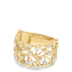 Effy Jewelry D'Oro 14K Yellow Gold Diamond Vine Ring, 0.26 TCW | Rings