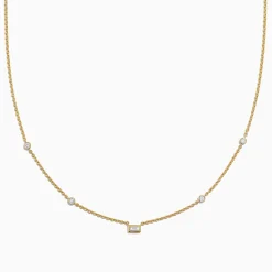 BH Multi D'Oro 14K Yellow Gold Diamond Station Necklace, 0.23 TCW | Necklaces & Pendants
