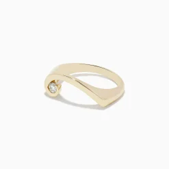 BH Multi D'Oro 14K Yellow Gold Diamond Swirl Ring | Rings