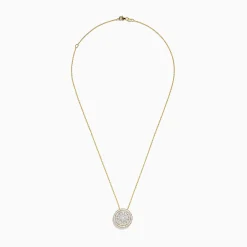 BH Multi D'Oro 14K Yellow Gold Diamond Disk Pendant, 1.60 TCW | Necklaces & Pendants