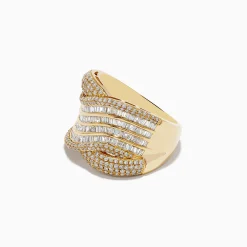 Effy Jewelry D'oro 14K Yellow Gold Diamond Statement Ring 1.37 TCW | Rings
