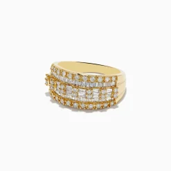 Effy Jewelry D'Oro 14K Yellow Gold Diamond Ring 0.98 TCW | Rings