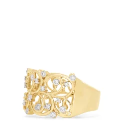 Effy Jewelry D'Oro 14K Yellow Gold Diamond Vine Ring, 0.26 TCW | Rings