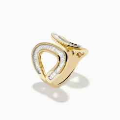 Effy Jewelry D'Oro 14K Yellow Gold Diamond Open Ring | Rings