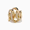 Effy Jewelry D'Oro 14k Yellow Gold Interlocking Diamond Statement Ring | Rings
