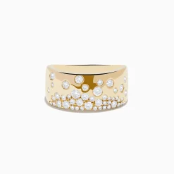 Effy Jewelry D'Oro 14K Yellow Gold Scattered Diamonds Ring | Rings