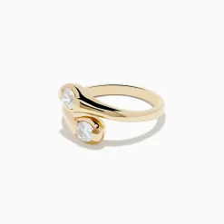 Effy Jewelry D'Oro 14K Yellow Gold Two-of-Us Diamond Ring, 0.59 TCW | Rings