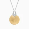 Effy Jewelry Duo 14K Two Tone Gold Diamond Pendant, 0.21 TCW | Necklaces & Pendants