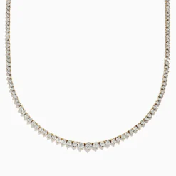 Effy Jewelry Duo 14K Two-Tone Gold Diamond Tennis Necklace 2.94 TCW | Necklaces & Pendants