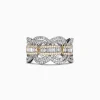 Effy Jewelry Duo 14K White and Yellow Gold Diamond Ring, 1.09 TCW | Rings